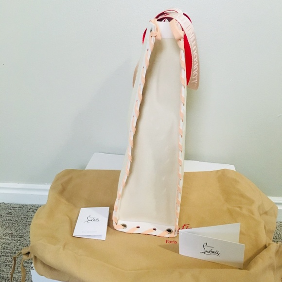 New Authentic Christian Louboutin Small Cabalace Canvas Tote - Picture 8 of 10